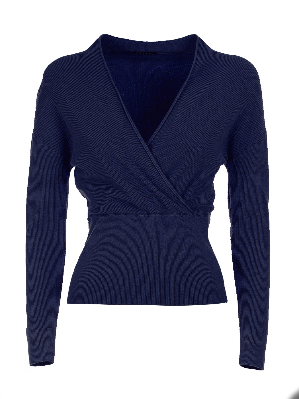 MAGLIA CALATA SCOLLO INCROCIATO, TG UNICA - BLUE